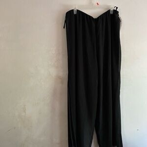 Alex Evenings Black Wide Leg Jumpsuit with Elegant Drape